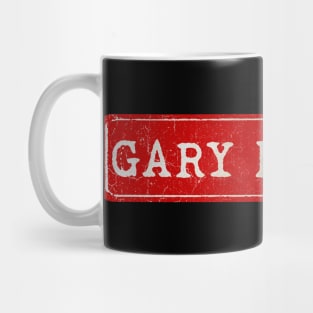 vintage retro plate Gary Barlow Mug